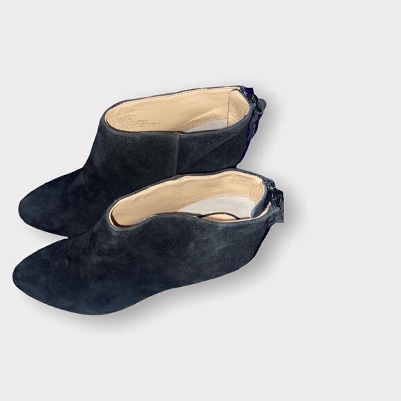 Sole Society Black Suede Booties Size 5 - Picture 3 of 5